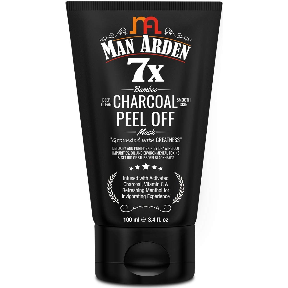 Buy Man Arden 7X Activated Charcoal Peel Off Mask - No Parabens, Sulphate, Silcones, 100mL - Purplle