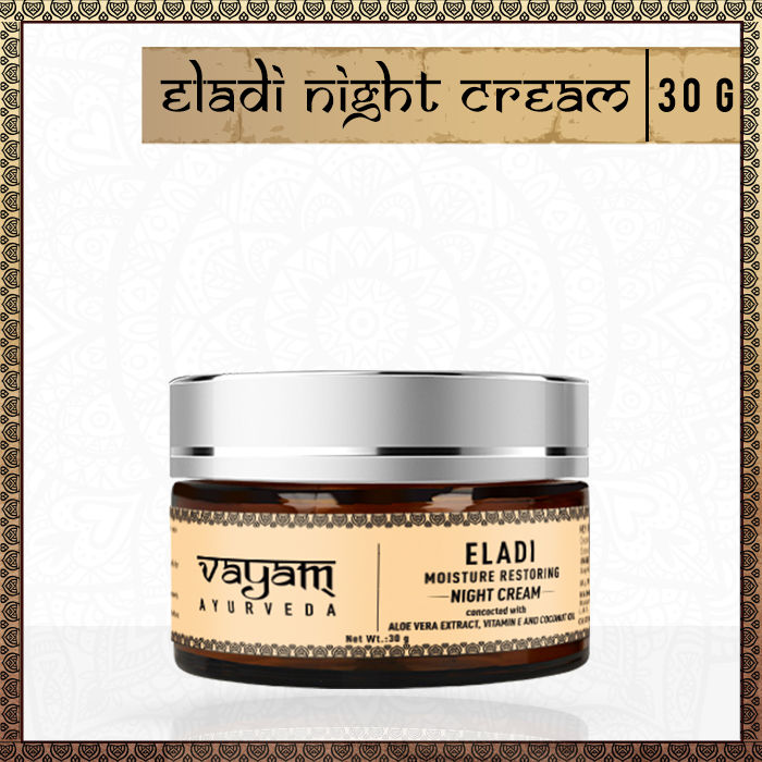 Buy Vayam Ayurveda Eladi Moisture Restoring Night Cream (30 g) - Purplle