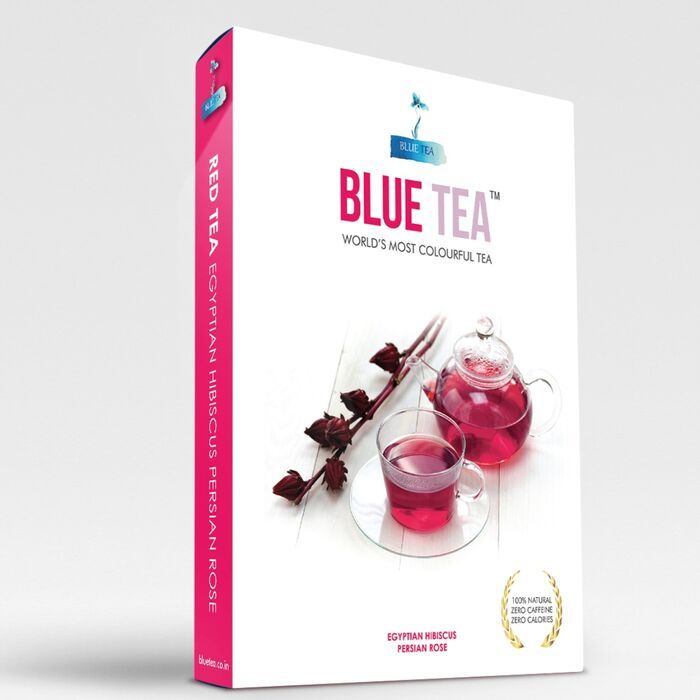 Buy Blue Tea Egyptian Hibiscuss Persian Rose | 24Cups - 12 Teabags - Purplle