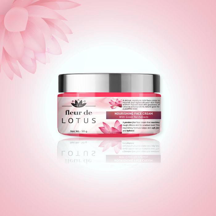 Buy Fleur de Lotus Nourishing Face Cream with Green Tea Extracts (50 g) - Purplle