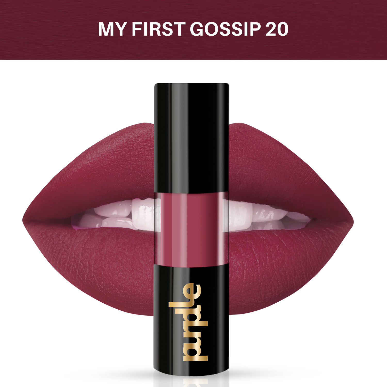 Buy Purplle Ultra HD Matte Liquid Lipstick, Purple, My First Gossip 20 (4.8 ml) | Highly Pigmented | Non-drying | Long Lasting | Easy Application | Water Resistant | Transferproof | Smudgeproof | (4.8 ml) - Purplle