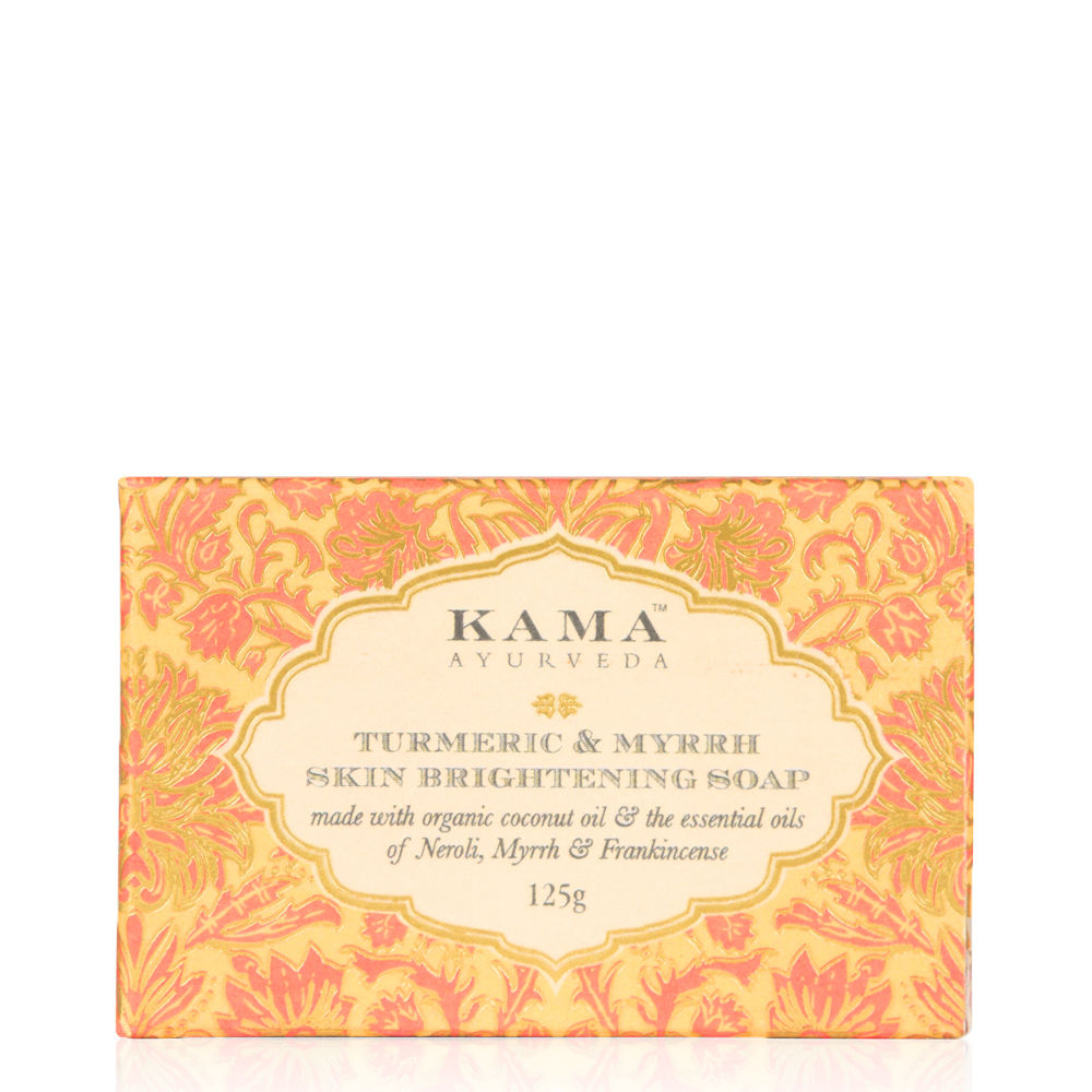 Buy Kama Ayurveda Turmeric & Myrrh Skin Brightening Soap (125 g) - Purplle