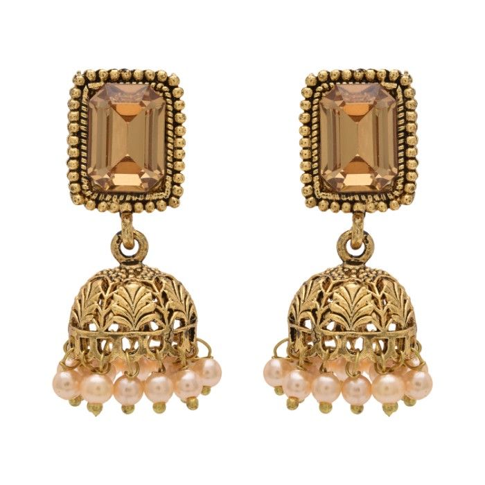 Buy Kord Store Special Design Indian Traditional American Diamond Earring Jhumki KSEAR70062 - Purplle
