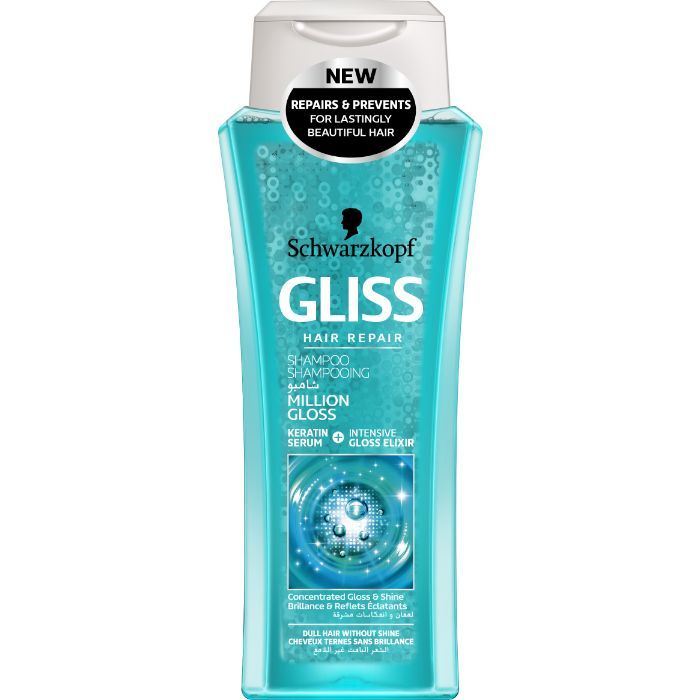 Buy Schwarzkopf Gliss Hair Repair With Liquid Keratin Million Gloss Shampoo (250 ml) - Purplle