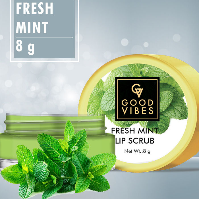 Buy Good Vibes Lip Scrub - Fresh Mint (8 gm) - Purplle
