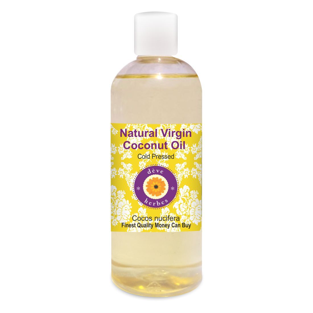 Buy Deve Herbes Natural Virgin Coconut Oil (Cocos nucifera) 100% Pure Natural Therapeutic Grade Cold Pressed (200 ml) - Purplle