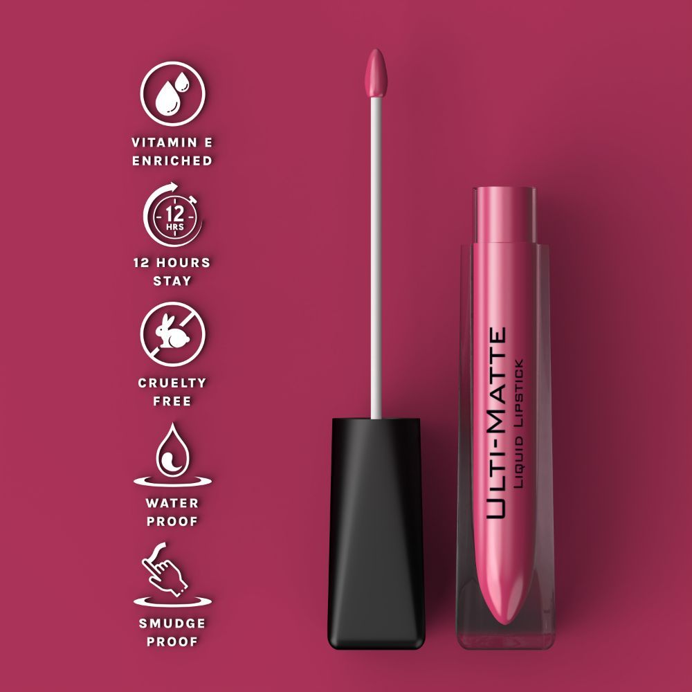 Buy Bella Voste I ULTI-MATTE LIQUID LIPSTICK I Cruelty Free I No Bleeding or Feathering I Water Proof & Smudge Proof I Enriched with Vitamin E I Lasts Up to 12 hours I Moisturising with Velvet Matt Finish I ROSE POP (05) - Purplle