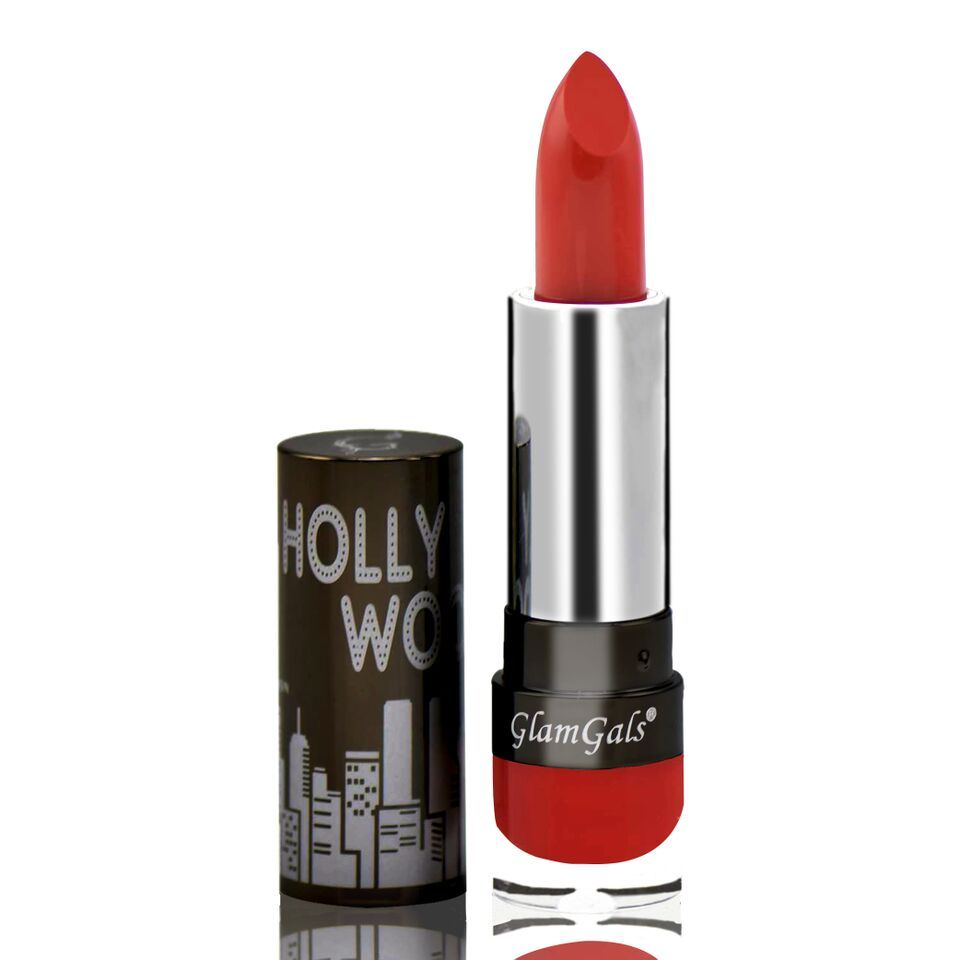 Buy GlamGals High Definition Lipstick Cream Finish Scarlet Red (3.5 g) - Purplle