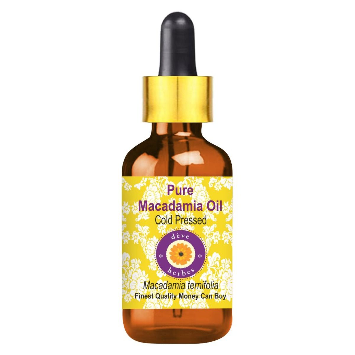 Buy Deve Herbes Pure Macadamia Oil (Macadamia integrifolia) with Glass Dropper Natural Therapeutic Grade Cold Pressed 30ml - Purplle