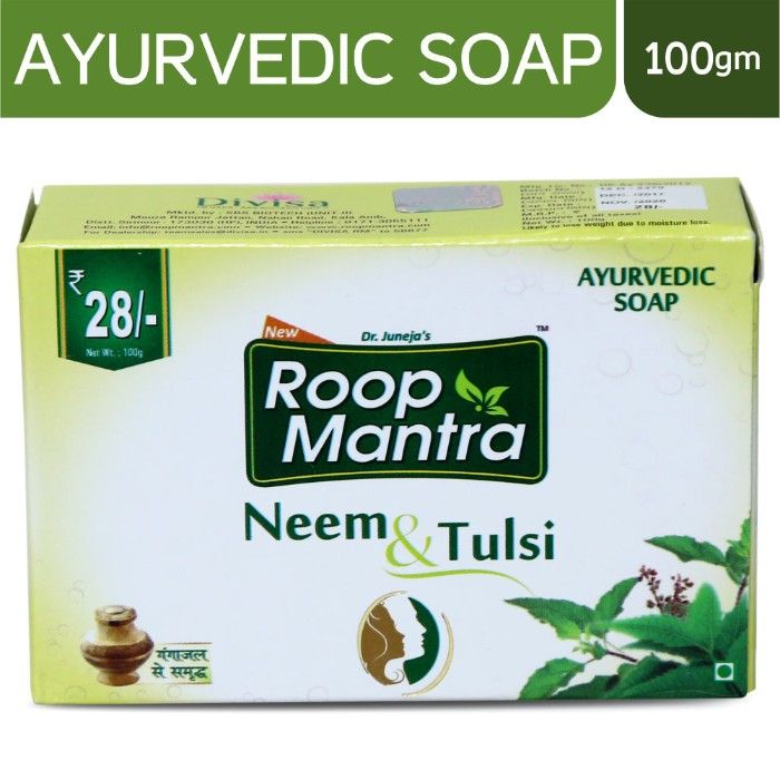 Buy Roop Mantra Neem & Tulsi Soap (100 g) Ayurvedic Bath Soap - Purplle