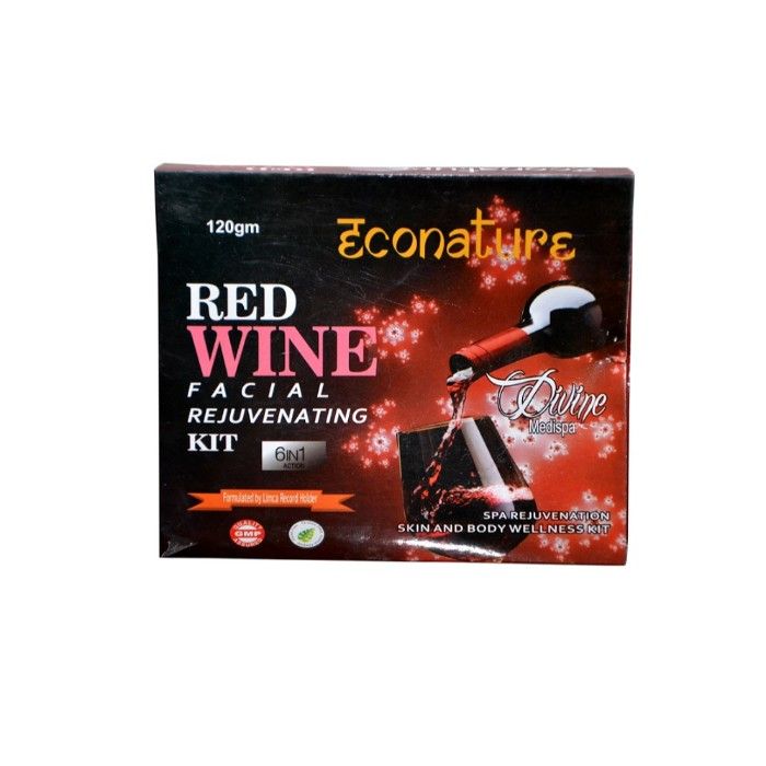 Buy Econature red wine facial kit (120 g) - Purplle
