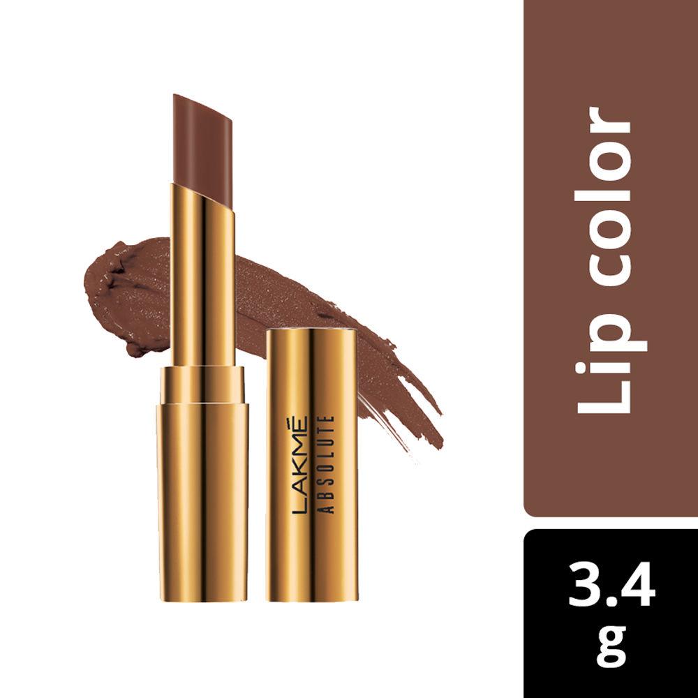 Buy Lakme Absolute Argan Oil Lip Color - Burnt Brown (3.4 g) - Purplle