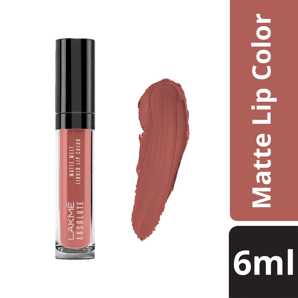 Buy Lakme Absolute Matte Melt Liquid Lip Color - Peach Rose (6 ml) - Purplle