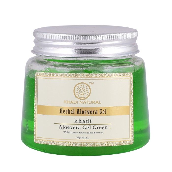 Buy Khadi Natural Ayurvedic Aloevera Gel (Green) (200 g) - Purplle