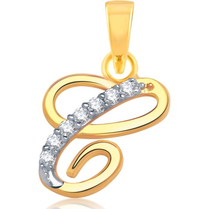 Buy Srikara Alloy Gold Plated CZ / AD Fashion Jewellery Pendant with Chain - SKP1099G - Purplle