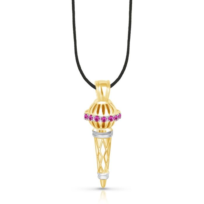 Buy Srikara Alloy Gold Plated CZ/AD Bajrangi Bhaijaan Fashion Jewelry Pendant Chain - SKP1448G - Purplle