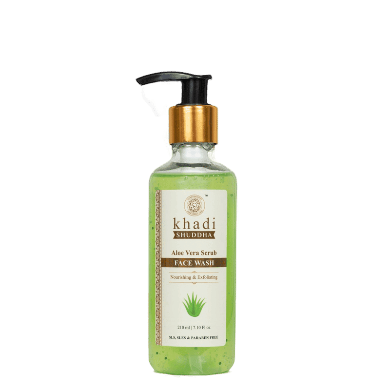 Buy Khadi Shuddha Aloe Vera Scrub Face Wash 210 ml Online Purplle
