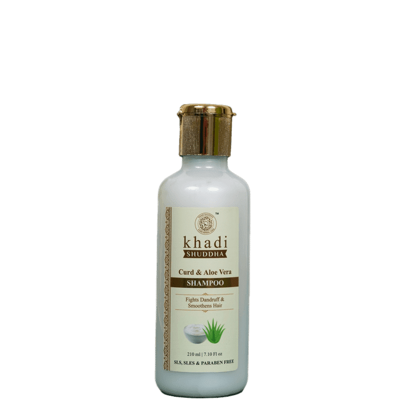 Buy Khadi Shuddha Curd & Aloe Vera Shampoo (210 ml) - Purplle