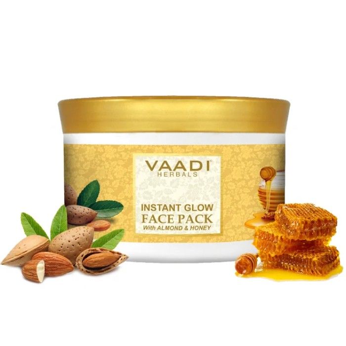 Buy Vaadi Herbals Instant Glow Face Pack With Almond And Honey (600 g) - Purplle