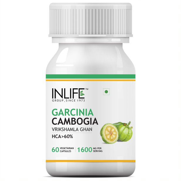 Buy INLIFE Garcinia Cambogia (60% HCA) Extract Weight Management Supplement, 1600 mg per serving - 60 Vegetarian Capsules - Purplle