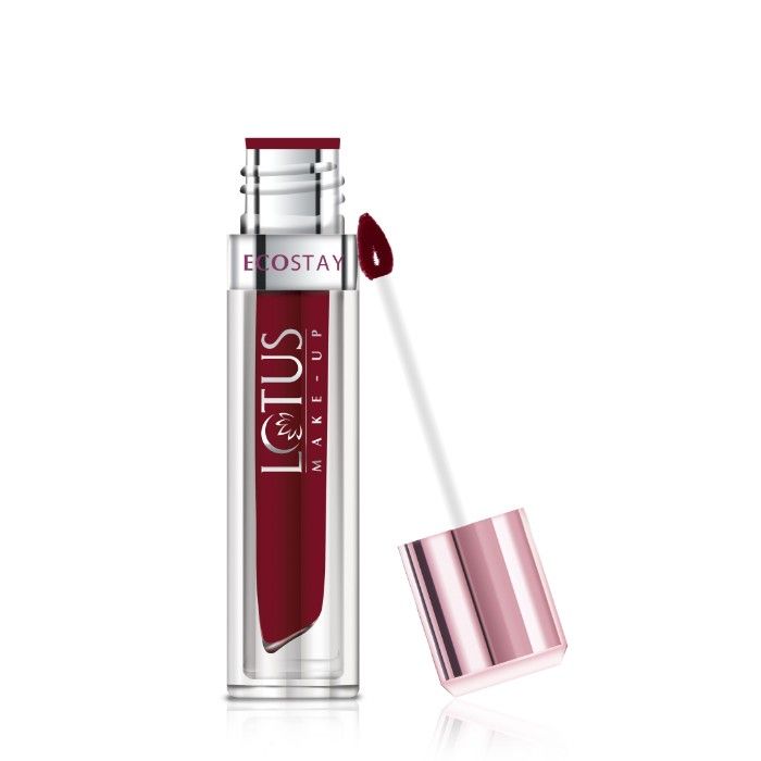 Buy Lotus Make-Up Ecostay Matte Lip Lacquer - Wine Velvet - Purplle