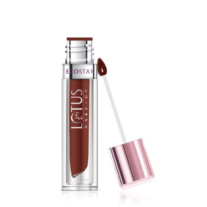 Buy Lotus Makeup Ecostay Matte Lip Lacquer - Rusty Berry (4 g) - Purplle