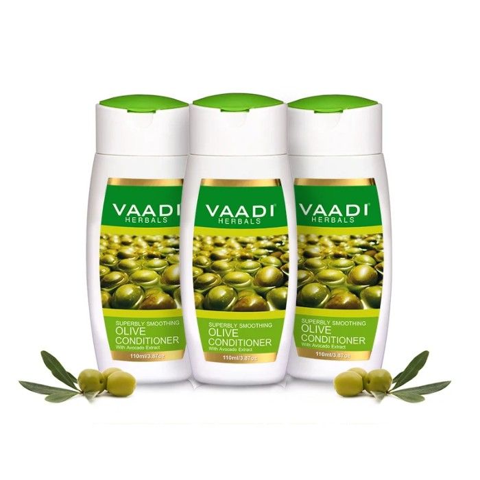 Buy Vaadi Herbals Olive Conditioner with Avocado Extract (110 ml x 3) - Purplle