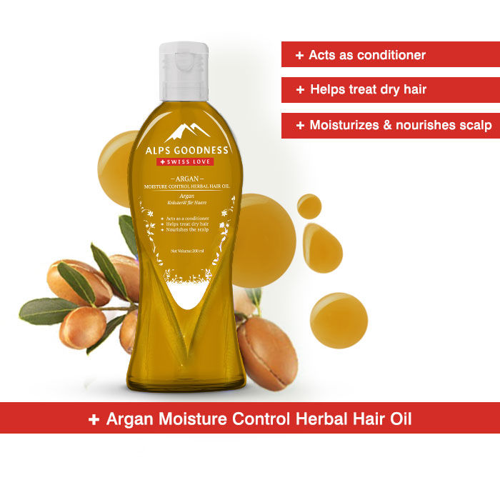 Buy Alps Goodness Herbal Hair Oil - Argan (200 ml) - Purplle