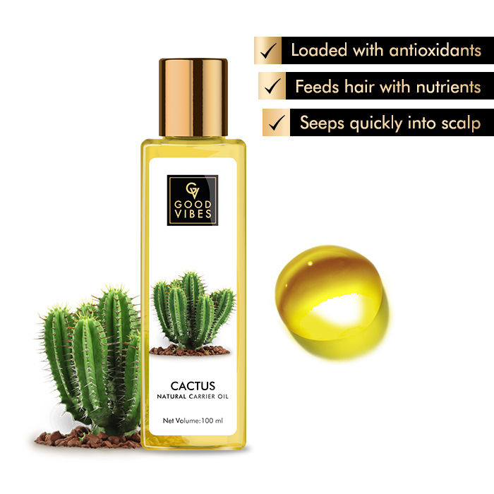Buy Good Vibes Natural Carrier Oil - Cactus (100 ml) - Purplle