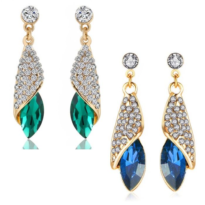 Stevie Aqua Blue Handmade Earrings – AG'S