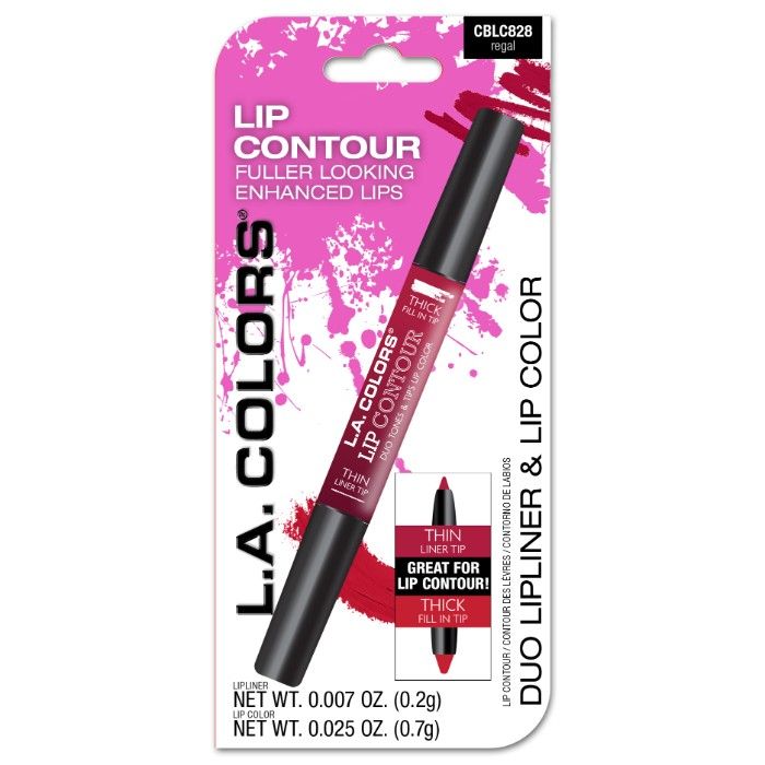Buy L.A. Colors Lip Contour - Regal 0.2 g Lipliner 0.7 g Lip Color - Purplle