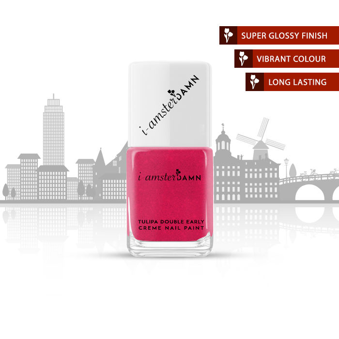 Buy I-AmsterDAMN Nail Paint, Creme, Pink, Tulipa Double Early - Adoration of Tulipa Double Early (7 ml) - Purplle
