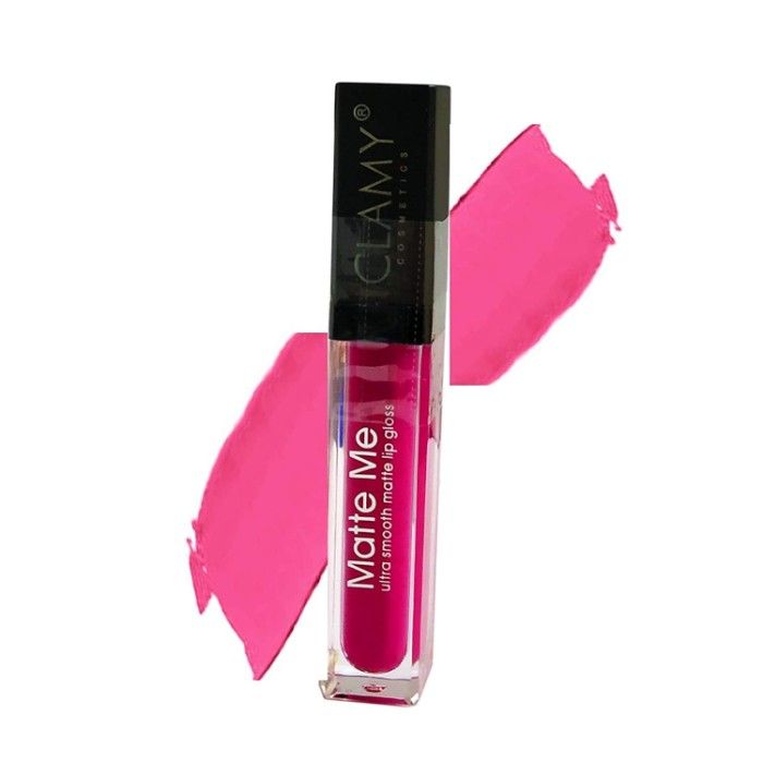 Buy Clamy Matte Me Ultra Smooth Lip Gloss Lip Cream - (Pink) (6 ml) - Purplle