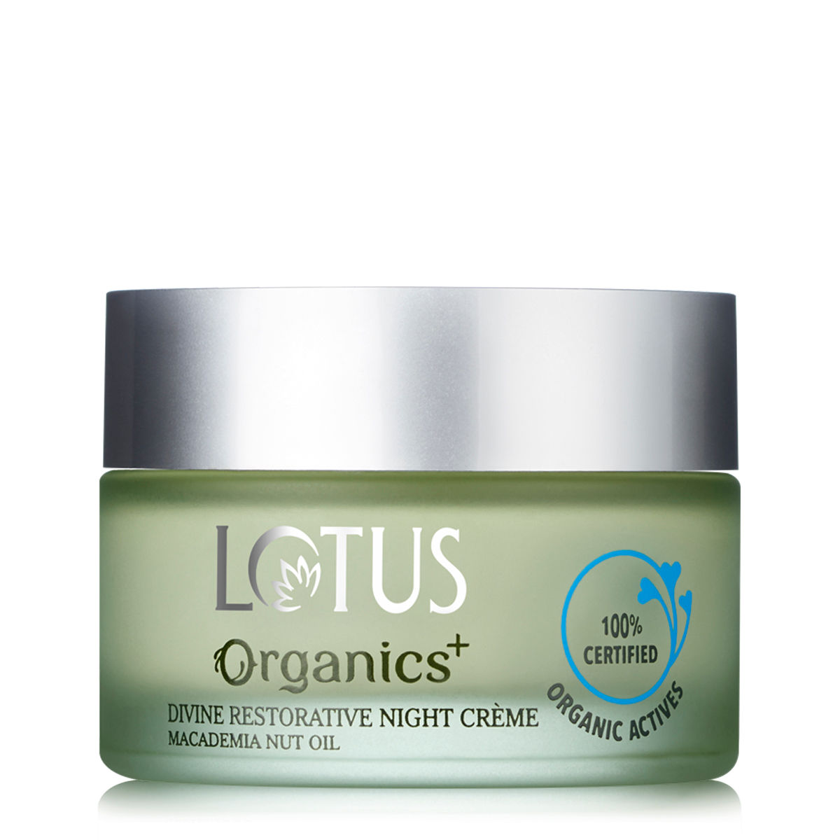 Buy Lotus Organics+ Divine Restorative Night Cream | Macadamia Nut Oil | Barrier Repairing Moisturiser | 100% Organic | 50g - Purplle