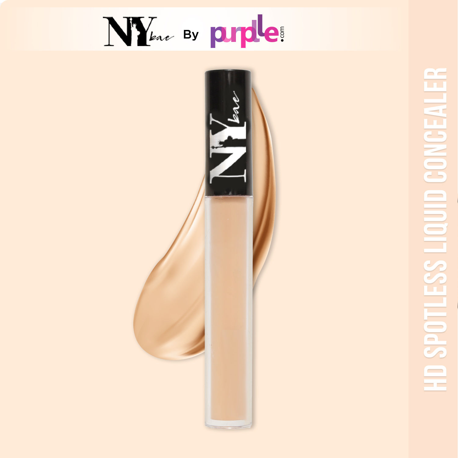 Buy NY Bae HD Spotless Liquid Concealer - Peanut Butter Pretzel 9 (3 ml) | Fair Skin | Red Undertone |  Enriched with Oils | Long Lasting - Purplle