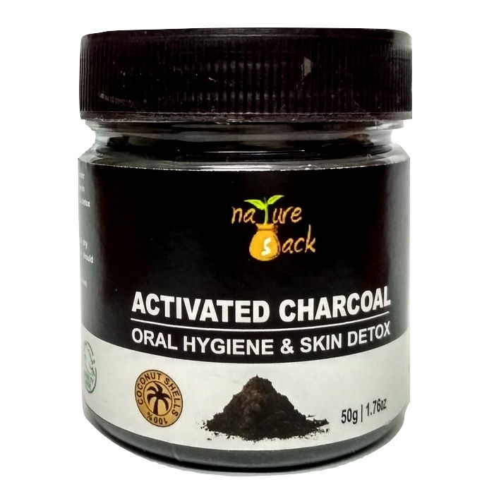 Buy NatureSack Activated Charcoal Powder (from Coconut Shells) for DIY Recipes- Teeth Whitening, Face Mask & more (50g) - Purplle