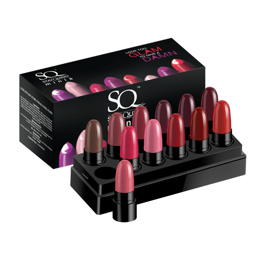 Buy Stay Quirky Lipstick Soft Matte Minis - Kiss My Lips And Take Wine Sips, Set of 12 Mini Lipsticks, Kit 7 (14.4 g) - Purplle