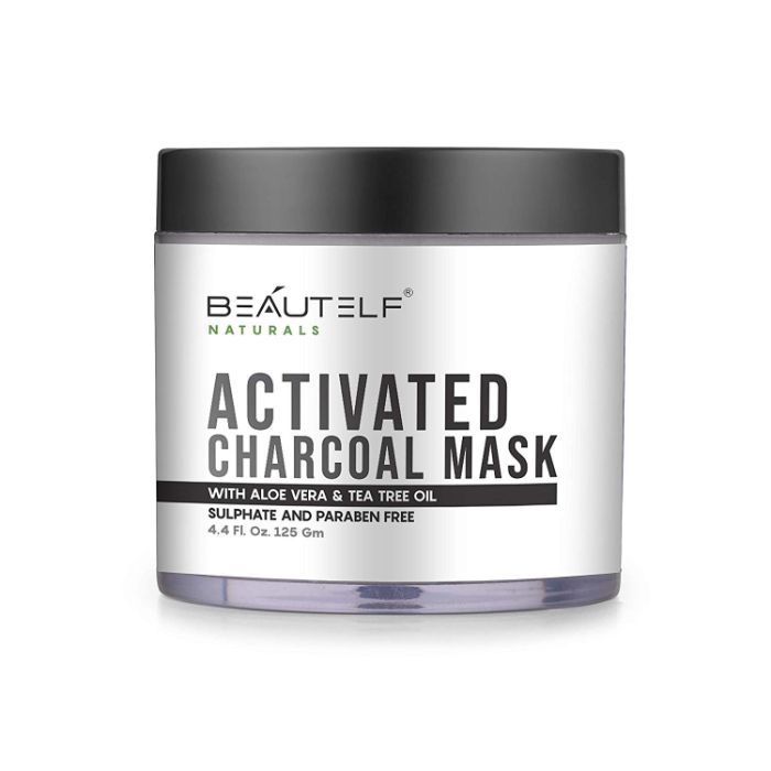 Buy Beautelf Activated Charcoal Mask Paraben and Sulphate-free Anti Pollution Deep Cleansing Mask with Aloe Vera and Tea Tree (125 g) - Purplle
