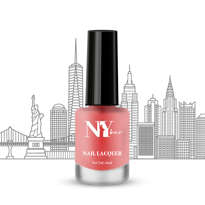Buy NY Bae Nail Lacquer, Matte, Red, Manhattan's Macaron - Red Velvet Macaron 1 (6 ml) - Purplle