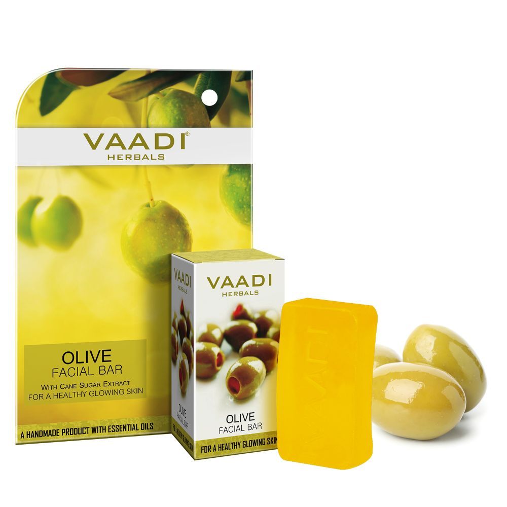 Buy Vaadi Herbals Olive Facial Bar with Cane Sugar Extract (25 g) - Purplle