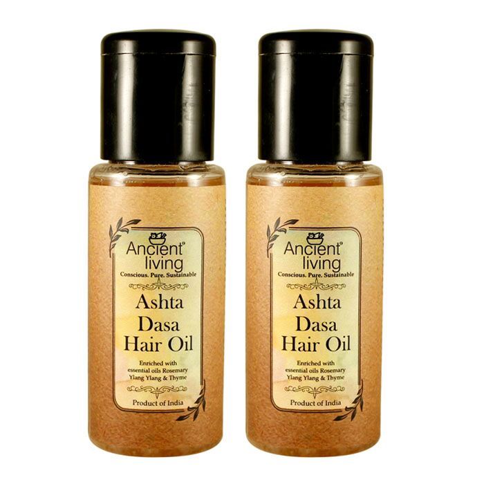 Buy Ancient Living Asta Dasha Hair Oil (50 ml) Set Of 2 - Purplle