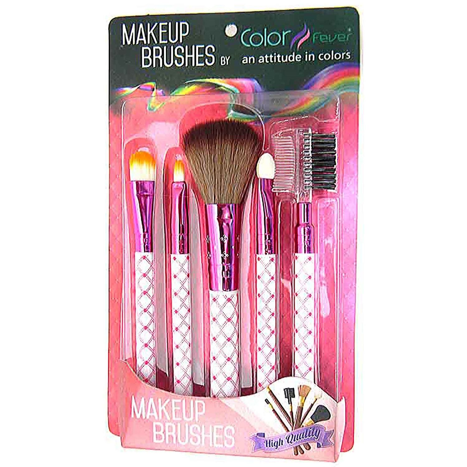 Buy Color Fever an attitude in colors Makeup Brush Set of 5 - Hot Pink - Purplle