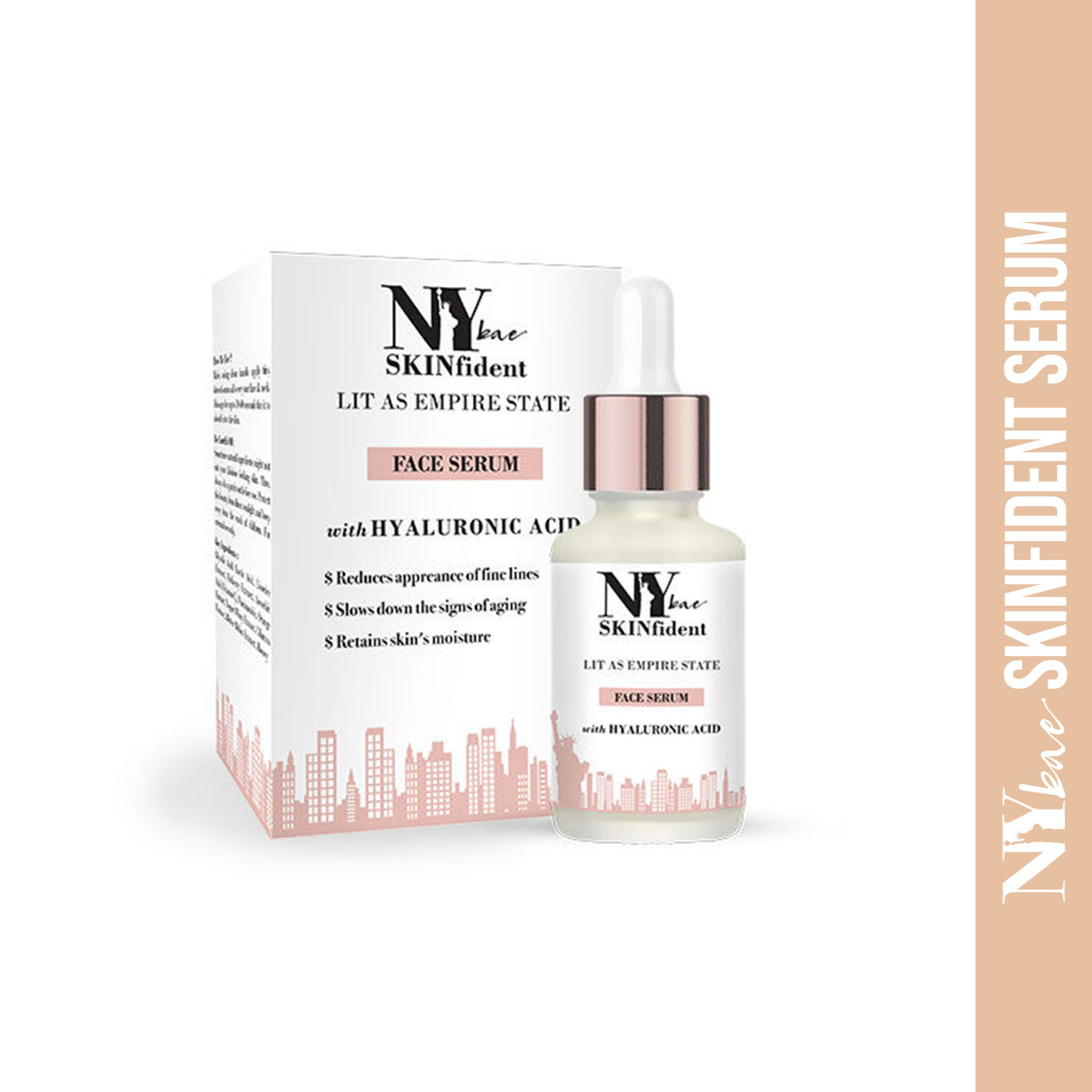 Buy NY Bae SKINfident Serum, with Hyaluronic Acid, Lit As Empire State, For Skin Moisturization (10 ml) - Purplle