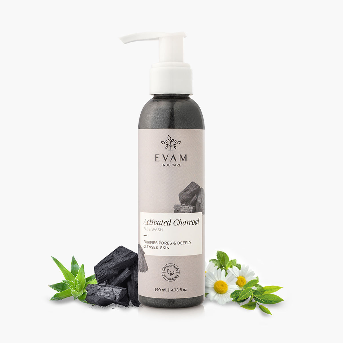Buy Evam Activated Charcoal Face Wash (140 ml) - Purplle