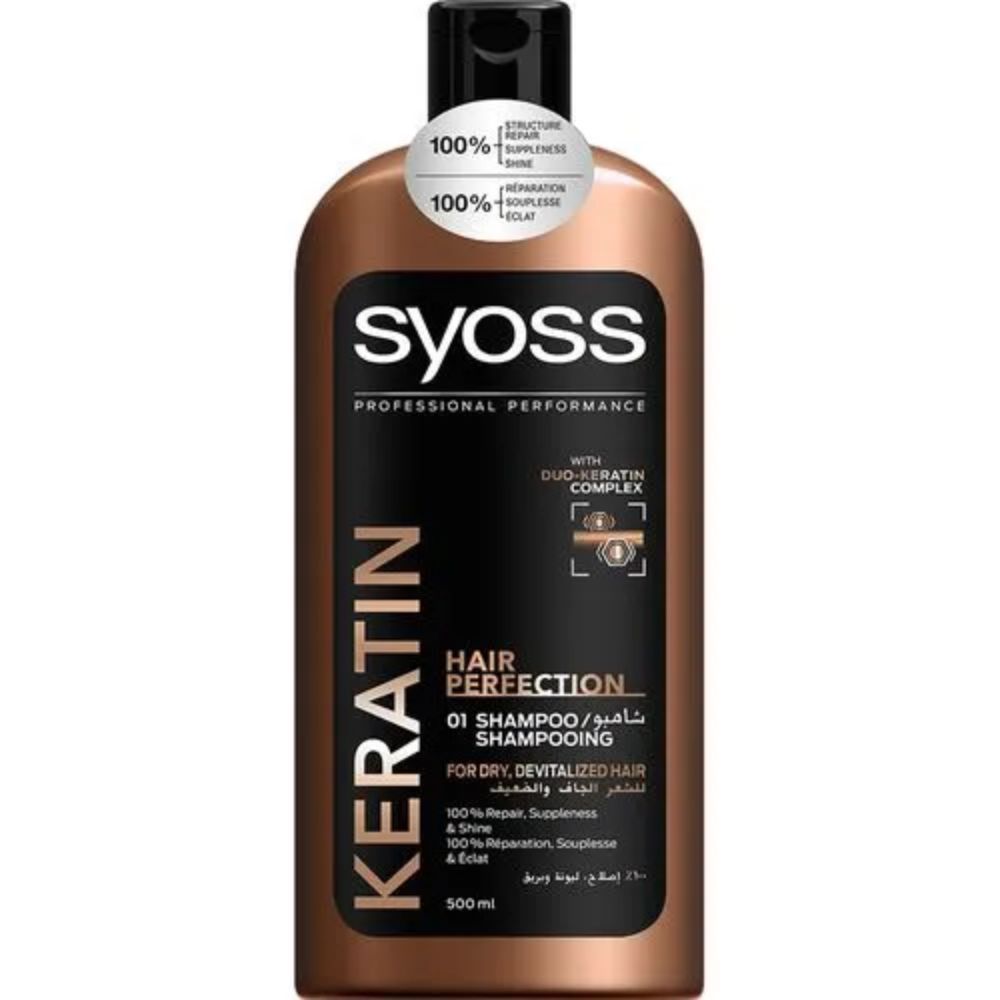 Buy Schwarzkopf Syoss Keratin Hair Perfection 01 Shampoo (500 ml) - Purplle