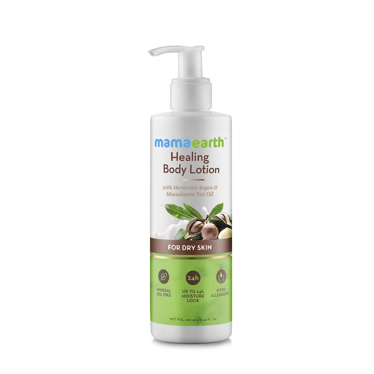 Buy Mamaearth Healing Natural Body Lotion With Argan Oil & Macadamia Nut For Women & Men With Dry Skin - Purplle