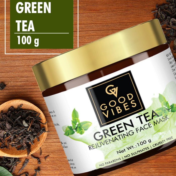 Buy Good Vibes Rejuvenating Face Mask - Green Tea (100 gm) - Purplle