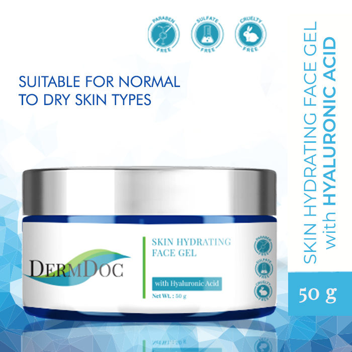 Buy DermDoc Skin Hydrating Face Gel with Hyaluronic Acid (50 g) - Purplle