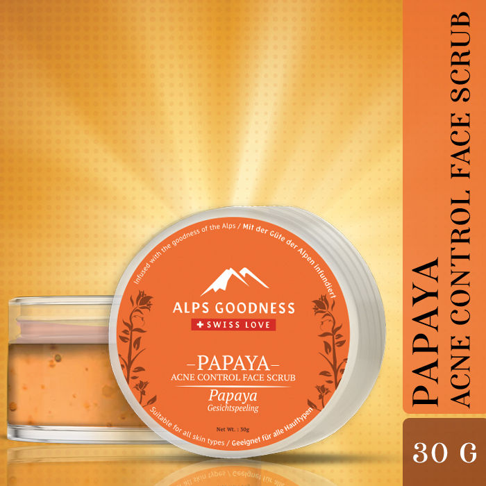 Buy Alps Goodness Acne Control Face Gel Scrub - Papaya (30 gm) - Purplle