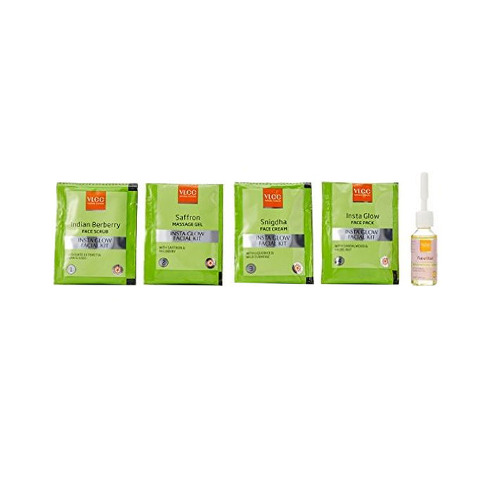 Buy VLCC Salon Series Insta Glow Facial Kit (240 g + 12 ml) - Purplle